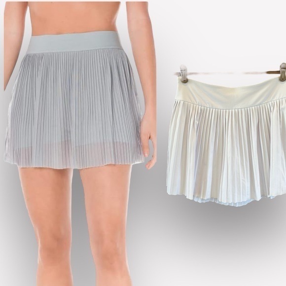 🇪🇸 Kyodan tennis skirt pleated built in shorts with pockets small off white - Picture 1 of 9